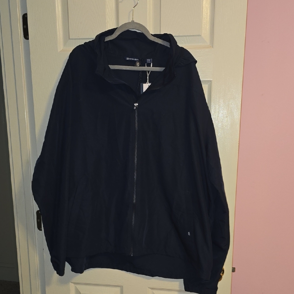 Cutter & Buck Men's Dark Blue Windbreaker‎